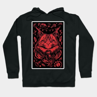 Forest Cat - White Outlined Version Hoodie